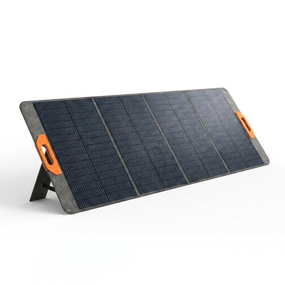Portable Solar Panel Designed for Off-Grid Power, 200W High Efficiency, Foldable Design, Sturdy Kickstands
