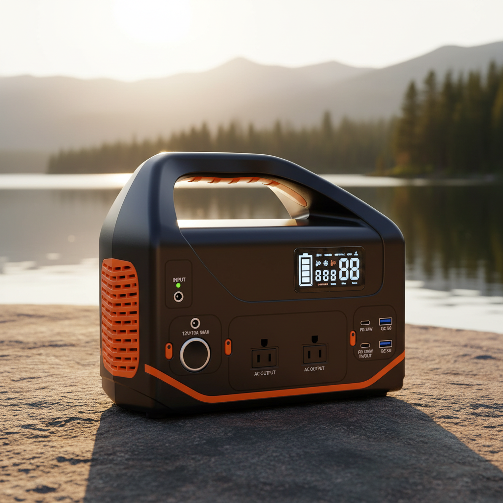 Portable Power Station 600W 293Wh Camping Lithium Battery, Portable Generator for Home Use Emergency Power Station Backup Travel Outdoor 100W PD & 110V Pure Sine Wave AC Outlet
