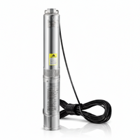 Deep Well Submersible Pump Designed for Reliable Water Supply, 3HP 2200W Motor, 640 Ft Head, Stainless Steel