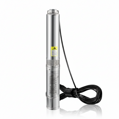 Deep Well Submersible Pump 1 HP 37GPM 207 Ft. Head 4 In. Water Pump IP68 with 33 Ft. Electric Cord for Home Irrigation