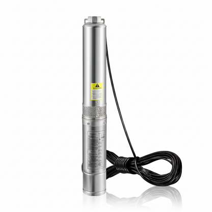 Deep Well Submersible Pump 1 HP 37GPM 207 Ft. Head 4 In. Water Pump IP68 with 33 Ft. Electric Cord for Home Irrigation