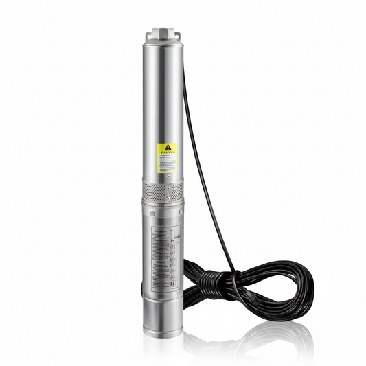 Deep Well Submersible Pump 1 HP 37GPM 207 Ft. Head 4 In. Water Pump IP68 with 33 Ft. Electric Cord for Home Irrigation