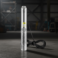 Deep Well Submersible Pump Designed for Reliable Water Supply, 3HP 2200W Motor, 640 Ft Head, Stainless Steel